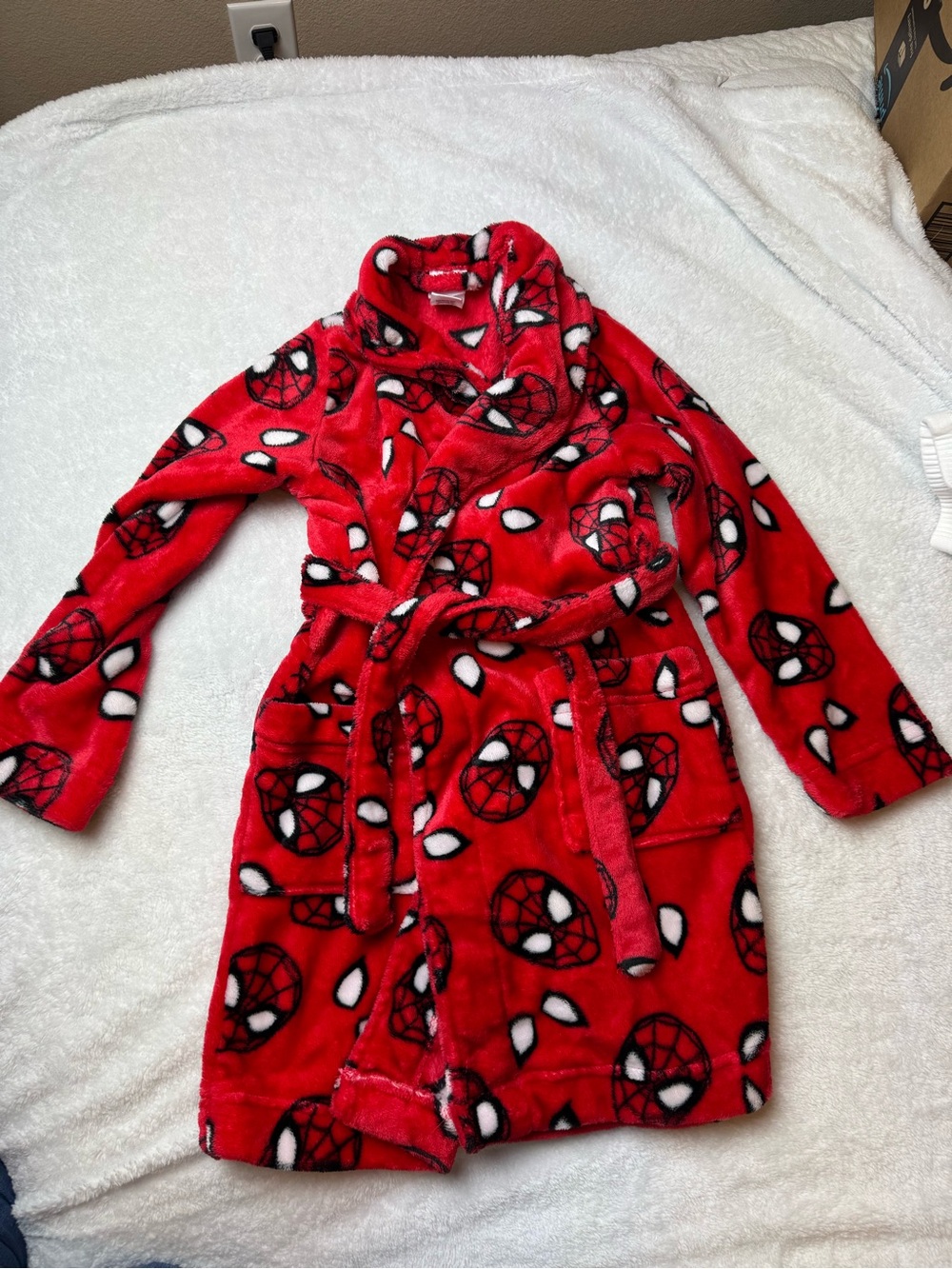 Marvel Red Spider-Man Fleece Kids Robe